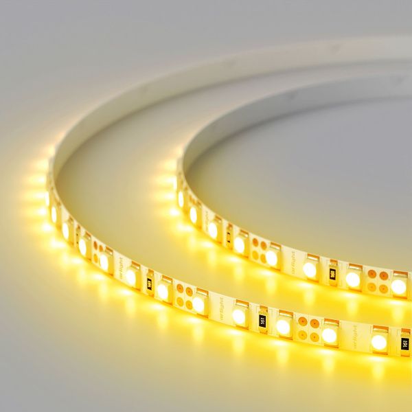 Оборудование Arlight 015006 Светодиодная лента RT 2-5000 12V Yellow 5mm 2x (3528, 600 LED, LUX) (Arlight, 9.6 Вт/м, IP20) по выгодной цене. Купить в Москве со скидкой.