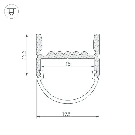 Оборудование Arlight 018859 Профиль ARH-WIDE-H20-2000 ANOD (Arlight, Алюминий) по выгодной цене. Купить в Москве со скидкой.