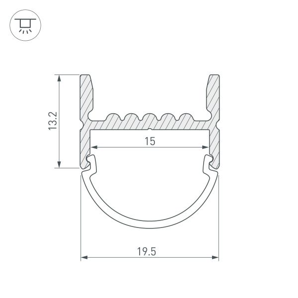 Оборудование Arlight 018859 Профиль ARH-WIDE-H20-2000 ANOD (Arlight, Алюминий) по выгодной цене. Купить в Москве со скидкой.