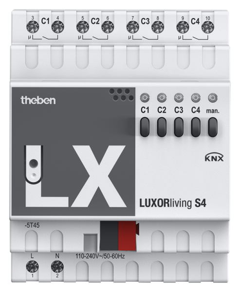 Оборудование Theben 4800420 4-канальные бинарные выходы LUXORliving S4 по выгодной цене. Купить в Москве со скидкой.