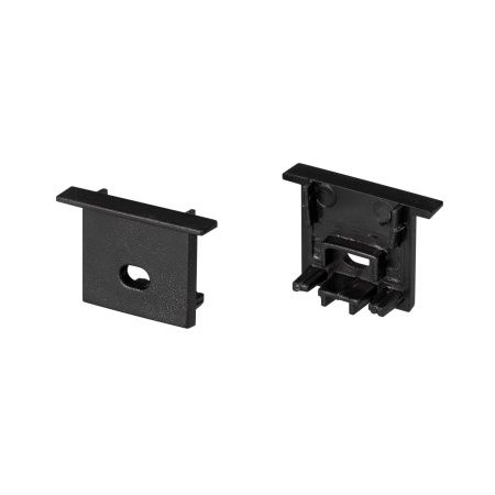 Arlight 031775 Заглушка SL-COMFORT-1716-F BLACK c отверстием (Arlight, Пластик)