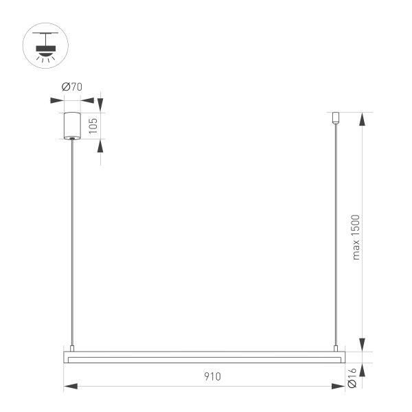 Оборудование Arlight 036945 Светильник SP-UMBRA-HANG-H-L900-15W Warm3000 (GD, 120 deg, 230V) (Arlight, IP20 Металл, 3 года) по выгодной цене. Купить в Москве со скидкой.