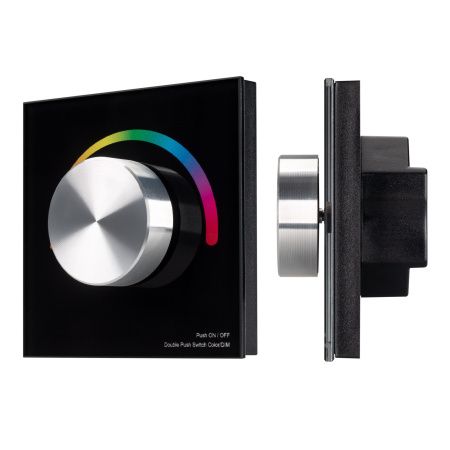 Arlight 033757 Панель SMART-P5-RGB-G-IN Black (3V, Rotary, 2.4G) (Arlight, IP20 Пластик, 5 лет)