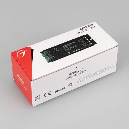 Оборудование Arlight 027153 Декодер ARL-7022-DMX (12-24V, 3x6A, DMX512) (Arlight, IP20 Металл, 3 года) по выгодной цене. Купить в Москве со скидкой.