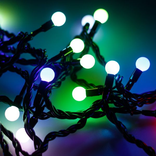Оборудование Arlight 025579 Светодиодная гирлянда ARD-BALL-CLASSIC-D13-20000-BLACK-200LED RGB (230V, 14W) (Ardecoled, IP65) по выгодной цене. Купить в Москве со скидкой.