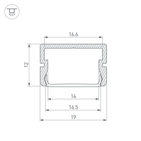 Оборудование Arlight 025490 Профиль SILER-2000 ANOD (Arlight, Алюминий) по выгодной цене. Купить в Москве со скидкой.