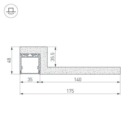 Оборудование Arlight 022936 Гипсокартонный Модуль ARL-LINE-EDGE-35-2000 (ГКЛ 12.5мм) (Arlight, -) по выгодной цене. Купить в Москве со скидкой.