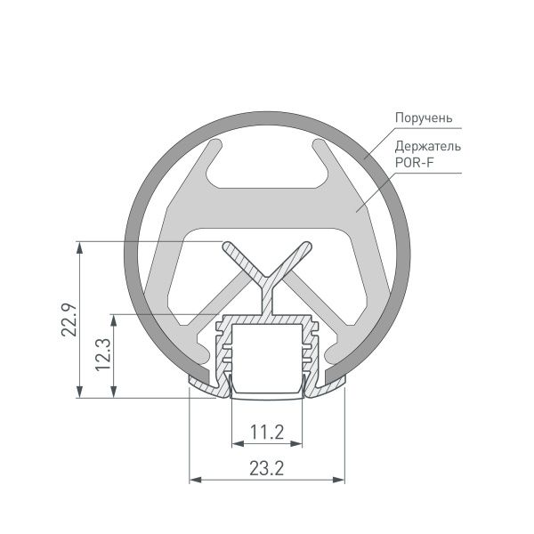 Оборудование Arlight 019181 Профиль KLUS-POR-F-1000 ANOD (Arlight, Алюминий) по выгодной цене. Купить в Москве со скидкой.