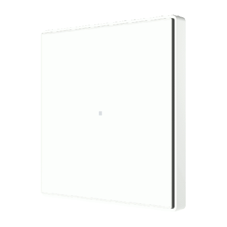 Zennio Square TMD/Выключатель сенсорный KNX, 1/2/4/6 кнопок, термодатчик, термостат, цвет: Белый ZVI-SQTMD1-W