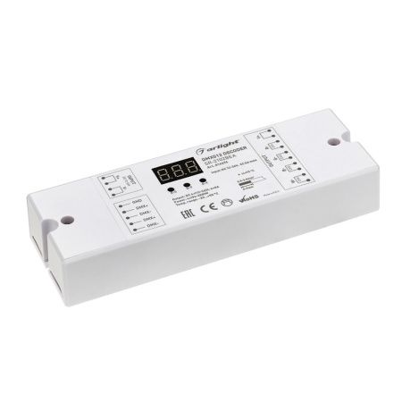 Arlight 014674 Декодер DMX SR-2102BEA (12-24V, 384-768W, 4CH) (Arlight, IP20 Пластик, 3 года)