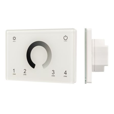 Arlight 028398 Панель Sens SMART-P79-DIM White (230V, 4 зоны, 2.4G) (Arlight, IP20 Пластик, 5 лет)