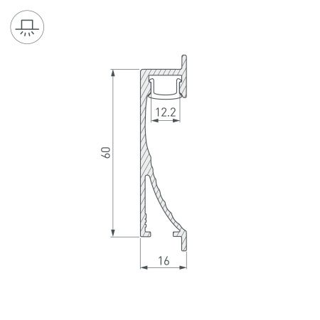 Оборудование Arlight 014909 Профиль с экраном ALU-WALL-US-2000 ANOD+FROST (Arlight, Алюминий) по выгодной цене. Купить в Москве со скидкой.