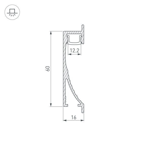 Оборудование Arlight 014909 Профиль с экраном ALU-WALL-US-2000 ANOD+FROST (Arlight, Алюминий) по выгодной цене. Купить в Москве со скидкой.