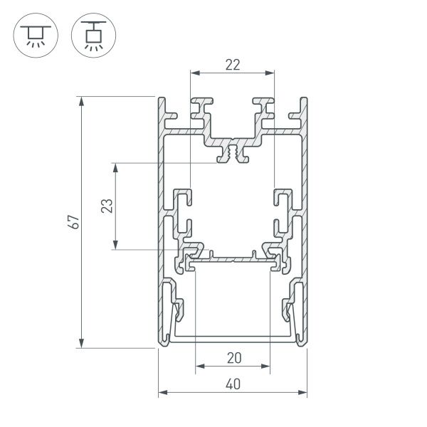 Оборудование Arlight 021172 Профиль с экраном S2-LINE-4067-2500 ANOD+OPAL (Arlight, Алюминий) по выгодной цене. Купить в Москве со скидкой.