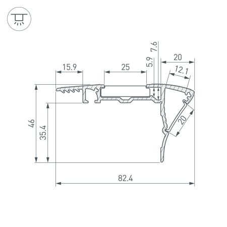 Оборудование Arlight 015473 Профиль с экраном ALU-STAIR-DK-2000 ANOD+FROST (Arlight, Алюминий) по выгодной цене. Купить в Москве со скидкой.