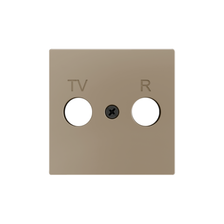 Zennio 830001504 ZS55, Декоративная накладка для вставки TV/R 55x55 мм, Шампанское