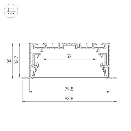 Оборудование Arlight 021178 Профиль с экраном S2-LINIA94-F-2500 ANOD+OPAL (Arlight, Алюминий) по выгодной цене. Купить в Москве со скидкой.