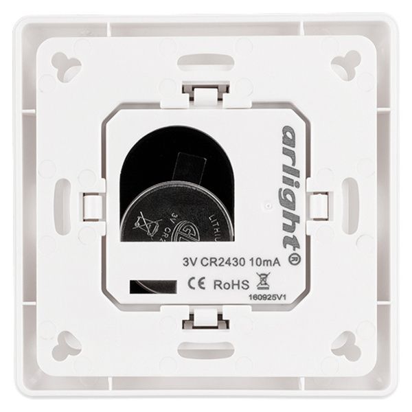 Оборудование Arlight 021460 Панель Knob SR-2853K8-RF-UP White (3V, DIM, 4 зоны) (Arlight, IP20 Пластик, 3 года) по выгодной цене. Купить в Москве со скидкой.