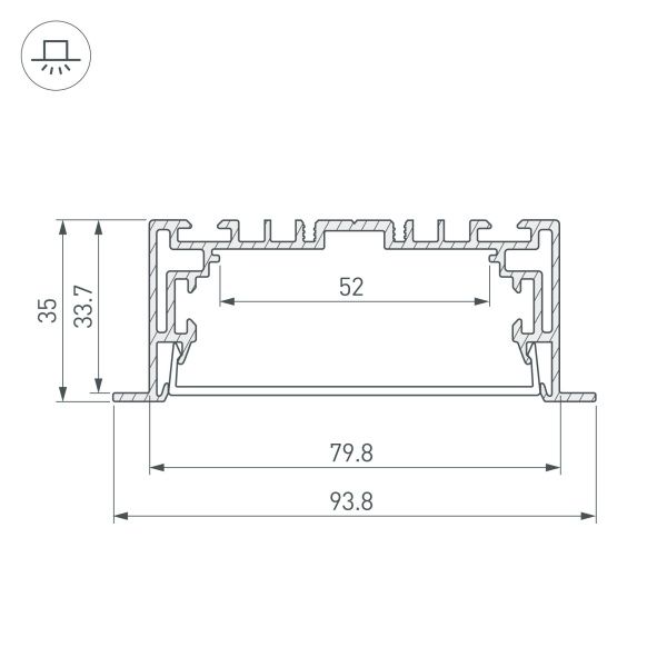 Оборудование Arlight 021178 Профиль с экраном S2-LINIA94-F-2500 ANOD+OPAL (Arlight, Алюминий) по выгодной цене. Купить в Москве со скидкой.