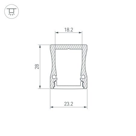 Оборудование Arlight 014858 Профиль с экраном ALU-WIDE-H28-2000 ANOD+FROST (Arlight, Алюминий) по выгодной цене. Купить в Москве со скидкой.