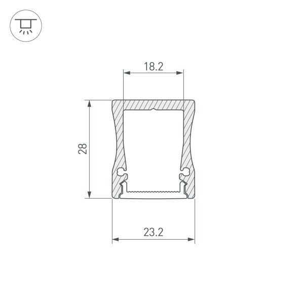 Оборудование Arlight 014858 Профиль с экраном ALU-WIDE-H28-2000 ANOD+FROST (Arlight, Алюминий) по выгодной цене. Купить в Москве со скидкой.