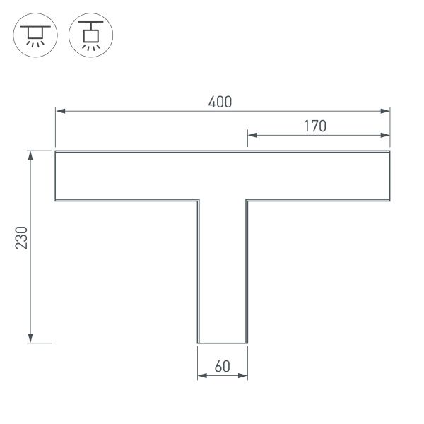Оборудование Arlight 030142 Тройник SL-LINE-6070 (Arlight, Металл) по выгодной цене. Купить в Москве со скидкой.