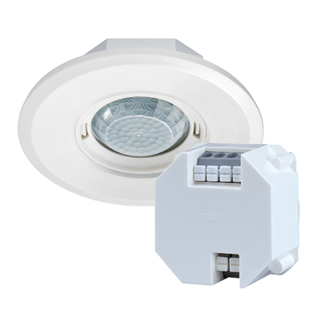 Esylux EP10428708 Датчик присутствия DALI PD-FLAT 360i/8 ROUND WHITE DALI SET