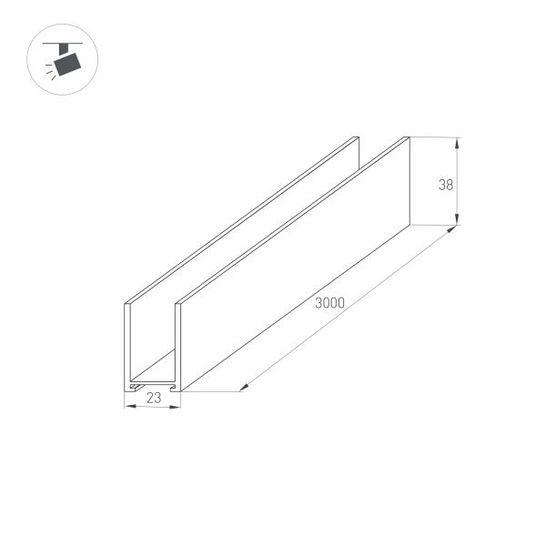 Оборудование Arlight 033243 Трек MAG-TRACK-2538-3000 (BK) (Arlight, IP20 Металл, 3 года) по выгодной цене. Купить в Москве со скидкой.