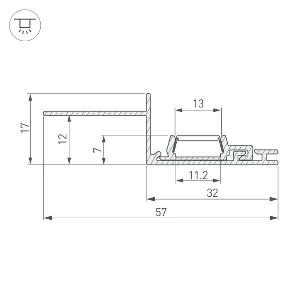 Оборудование Arlight 023783 Профиль PAK-EDGE-SLIM-2000 (Arlight, Алюминий) по выгодной цене. Купить в Москве со скидкой.