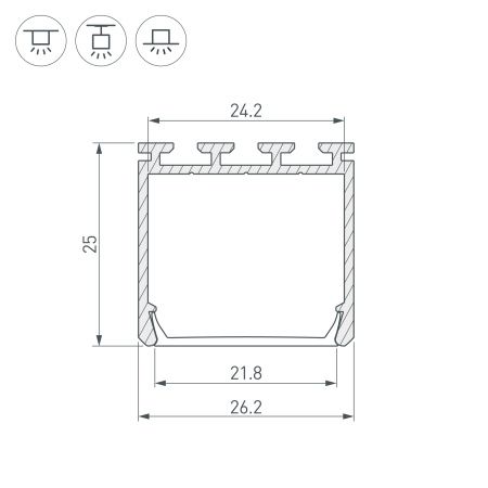 Оборудование Arlight 028123 Профиль PLS-LOCK-H25-2000 ANOD Black (Arlight, Алюминий) по выгодной цене. Купить в Москве со скидкой.