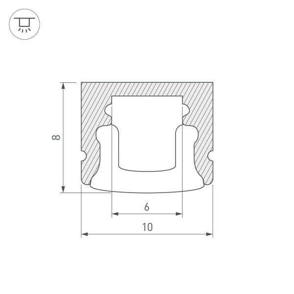 Оборудование Arlight 018827 Профиль ARH-MINI5-2000 ANOD (Arlight, Алюминий) по выгодной цене. Купить в Москве со скидкой.