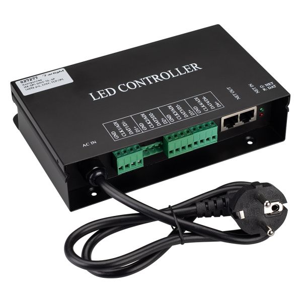 Оборудование Arlight 027277 Контроллер HX-SPI-DMX-SL-4P (4096 pix, 220V, TCP/IP, add, ArtNet) (Arlight, IP20 Металл, 2 года) по выгодной цене. Купить в Москве со скидкой.