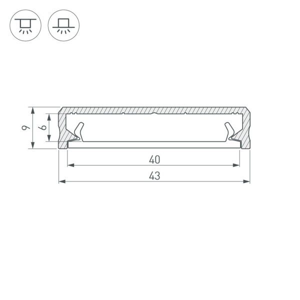 Оборудование Arlight 026713 Профиль ALM-FLAT-S-2000 ANOD (Arlight, Алюминий) по выгодной цене. Купить в Москве со скидкой.