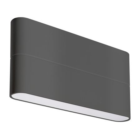 Arlight 032412 Светильник SP-WALL-FLAT-S170x90-2x6W Warm3000 (GR, 120 deg, 230V) (Arlight, IP54 Металл, 3 года)