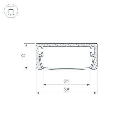 Оборудование Arlight 030982 Профиль ARH-WIDE-W39-2000 ANOD (Arlight, Алюминий) по выгодной цене. Купить в Москве со скидкой.