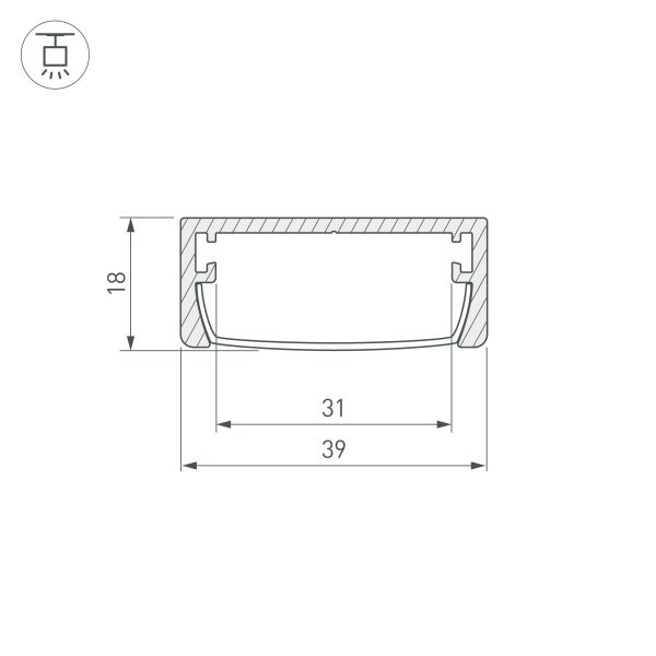 Оборудование Arlight 030982 Профиль ARH-WIDE-W39-2000 ANOD (Arlight, Алюминий) по выгодной цене. Купить в Москве со скидкой.