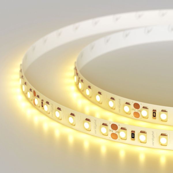 Оборудование Arlight 008780 Светодиодная лента RT 2-5000 24V Yellow 2x (3528, 600 LED, LUX) (Arlight, 9.6 Вт/м, IP20) по выгодной цене. Купить в Москве со скидкой.