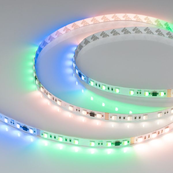 Оборудование Arlight 033449 Светодиодная лента DMX-B60-10mm 24V RGBW-PX6 (18 W/m, IP20, 5060, 5m) (Arlight, бегущий огонь) по выгодной цене. Купить в Москве со скидкой.